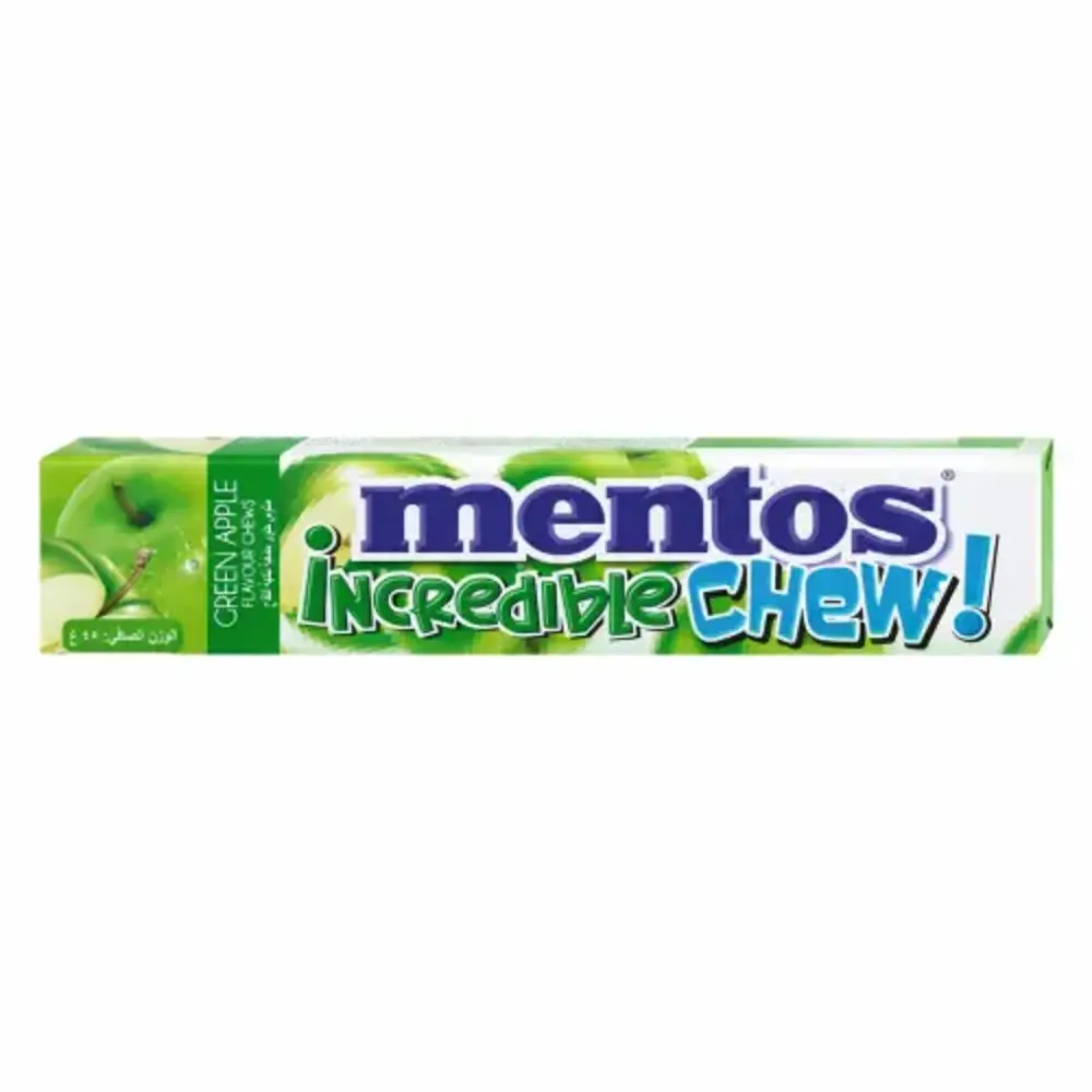 Mentos Chews Soft Candy Green Apple 45G